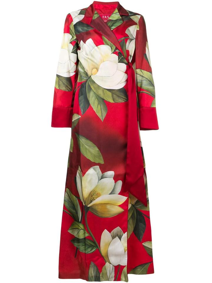 F.r.s For Restless Sleepers Printed Shirt Dress - Red