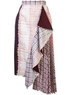 Silvia Tcherassi Frilled High-waist Skirt - White