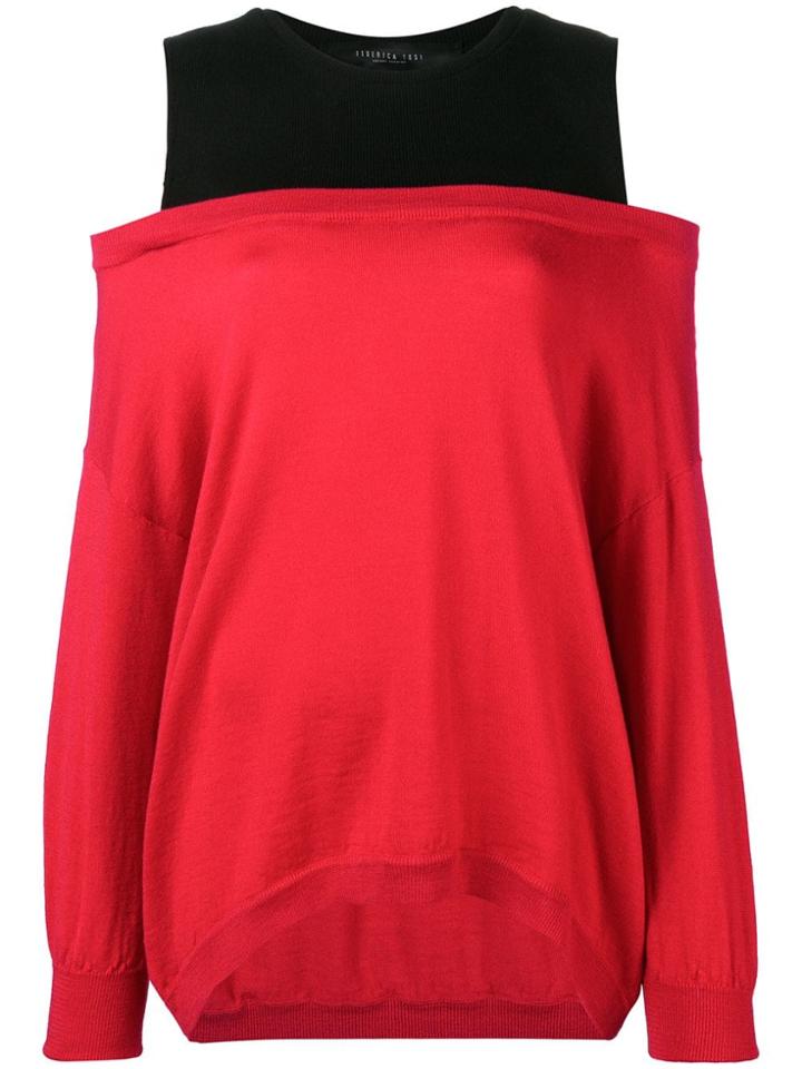 Federica Tosi Double Layer Jumper - Red