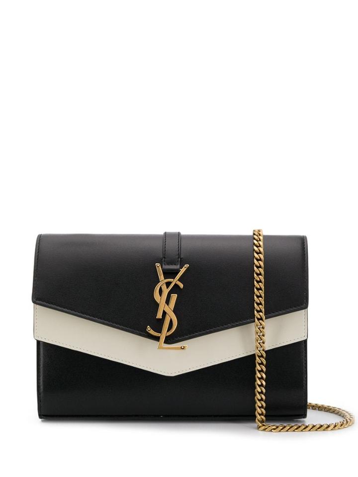 Saint Laurent Sulpice Chain Wallet - Black