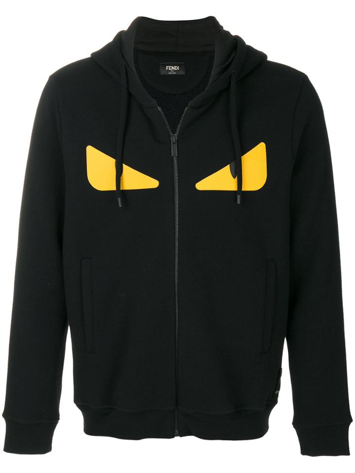 Fendi Bag Bug Eyes Hoodie - Black