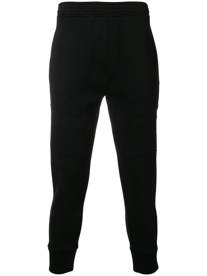Neil Barrett Tapered Panelled Track Pants - Black