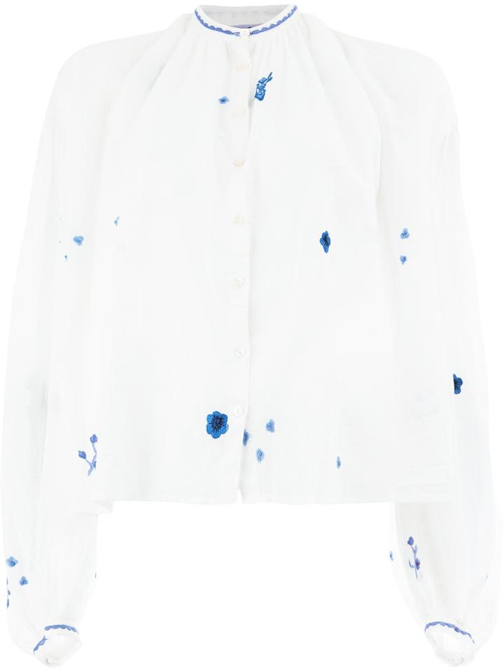 Thierry Colson Balloon-sleeve Blouse - White