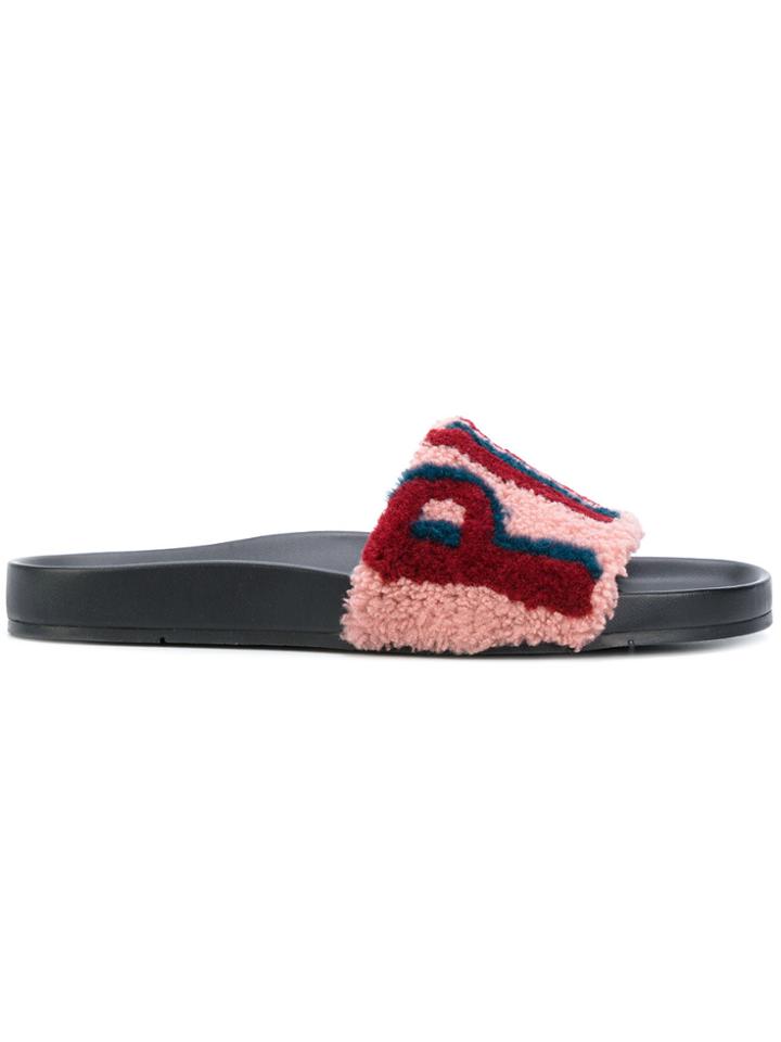 Fendi Pink Flip Flops - Multicolour