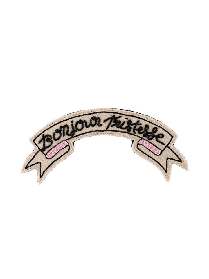 Olympia Le-tan 'bonjour Tristesse' Brooche, Women's, Nude/neutrals