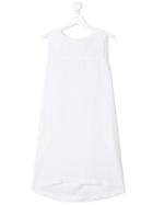 European Culture Kids Teen Broderie Anglais Dress - White