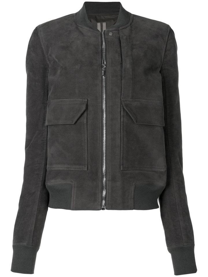 Rick Owens Drkshdw Flap Pocket Zipped Jacket - Grey