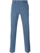 Michael Kors Slim Chino Trousers, Men's, Size: 36, Blue, Cotton/spandex/elastane