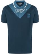 Raf Simons X Fred Perry V-insert T-shirt - Blue