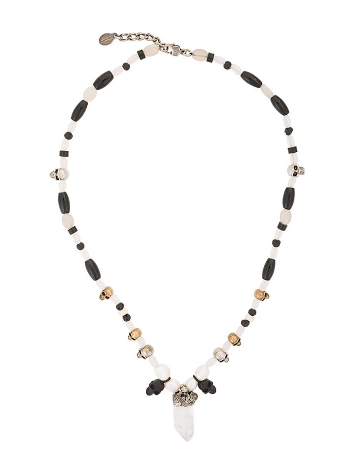Alexander Mcqueen Rock Crystal Necklcae - Multicolour