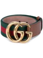 Gucci Gg Buckle Belt, Women's, Size: 90, Cotton/leather