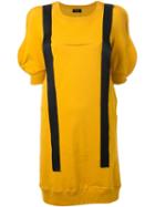Undercover Hanging Straps Shift Dress, Women's, Size: 2, Yellow/orange, Cotton/polyurethane