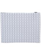 No Ka' Oi Textured Zipped Clutch, Women's, Grey, Polyamide/spandex/elastane