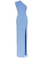 Solace London Averie One Shouldered Sleeveless Maxi Dress - Blue