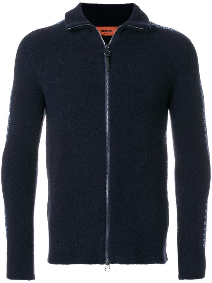 Missoni Slim Zipped Cardigan - Blue