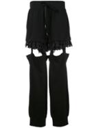 Suspender Trousers - Women - Cotton/polyester/spandex/elastane - S, Black, Cotton/polyester/spandex/elastane, Fenty X Puma