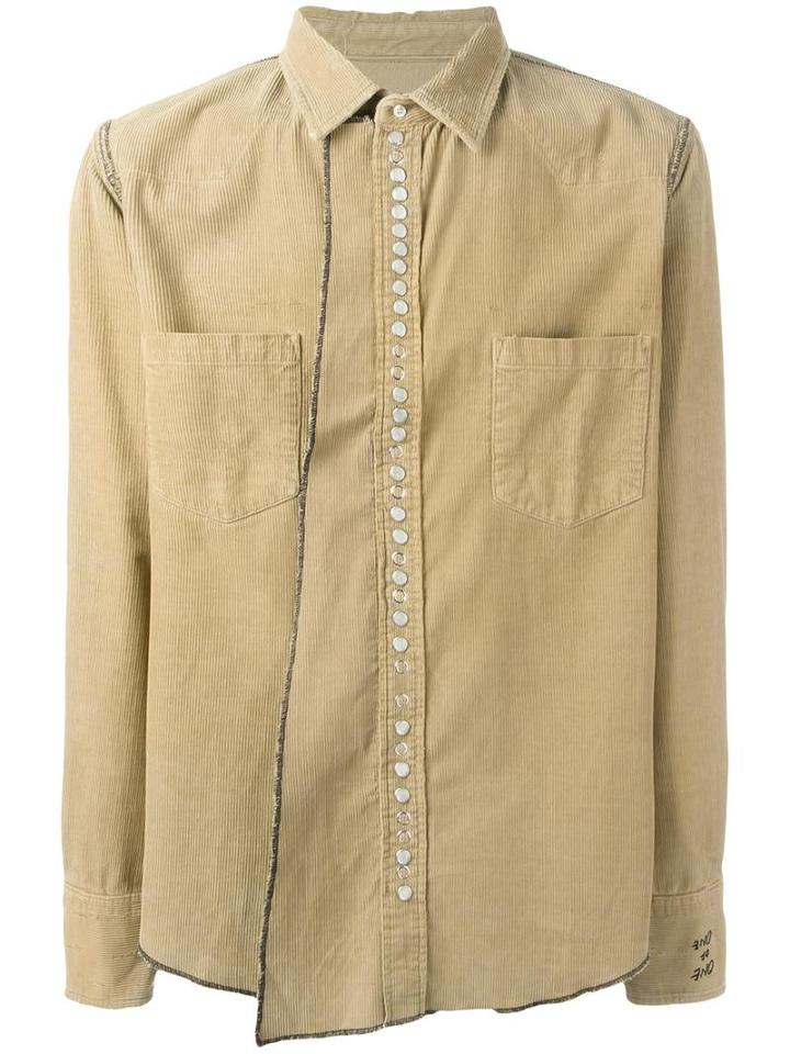Golden Goose Deluxe Brand Corduroy Shirt, Men's, Size: Large, Nude/neutrals, Cotton