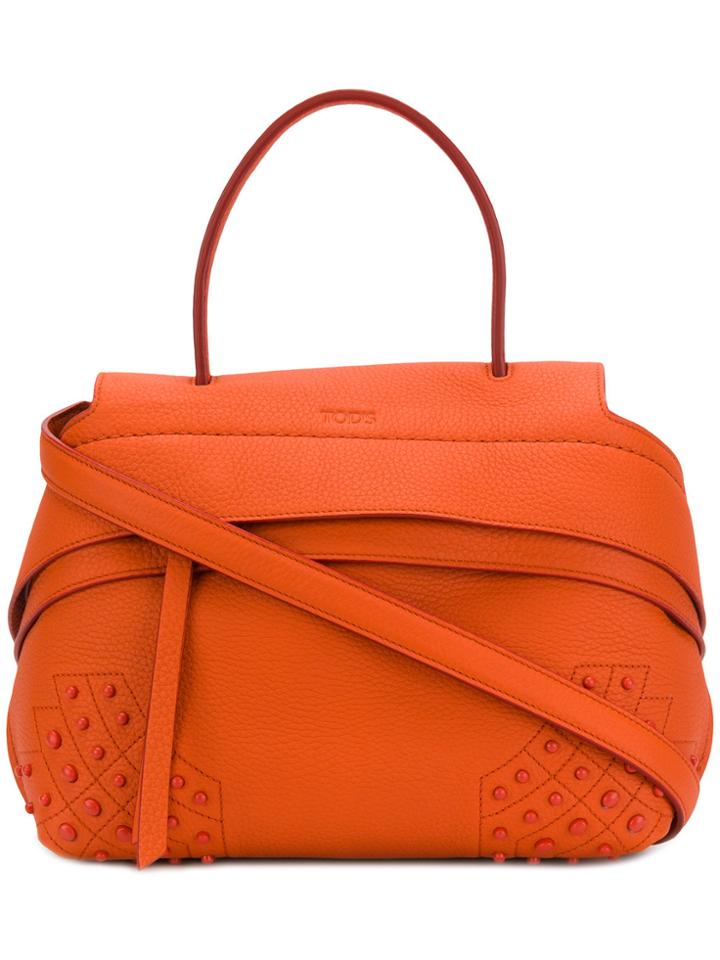 Tod's Small Wave Tote - Yellow & Orange