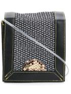 Theatre Products - Textured Shoulder Bag - Women - Leather - One Size, Black, Leather
