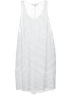 Iro Long Sheer Tank Top, Women's, Size: 38, White, Silk/nylon