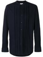 Paolo Pecora Pleated Button Shirt - Blue