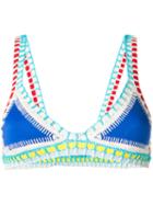 Kiini - Embroidered Tuesday Bikini Top - Women - Cotton - M, Cotton