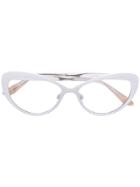 Dolce & Gabbana Eyewear Classic Cat-eye Glasses - Metallic