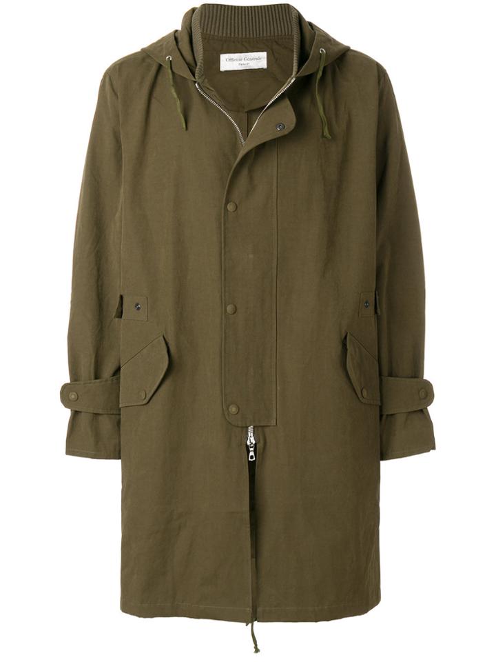 Officine Generale Hooded Parka - Green
