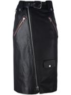 Each X Other Zipped Mid Pencil Skirt