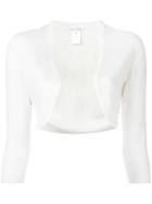 Oscar De La Renta Bolero Cardigan, Women's, Size: Large, White, Cashmere/silk