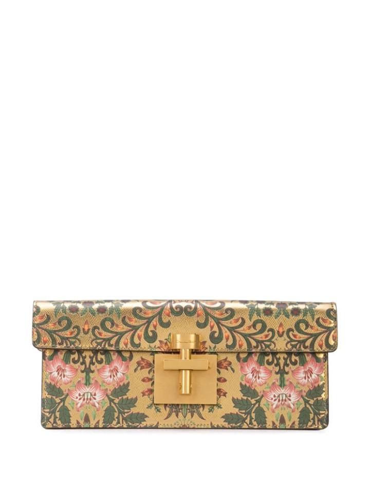 Oscar De La Renta Alibi Slim Clutch - Gold
