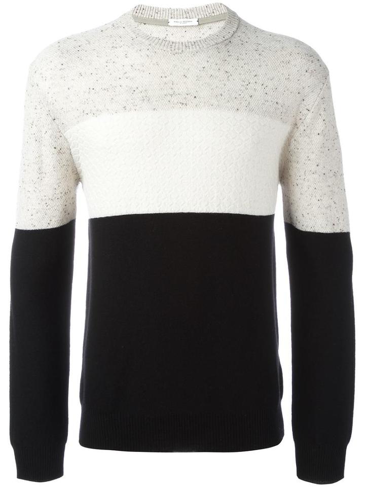 Paolo Pecora Round Neck Jumper, Men's, Size: Medium, Nude/neutrals, Virgin Wool/polyamide