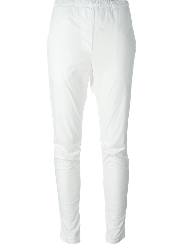 Kristensen Du Nord Stretch Tapered Trousers, Women's, Size: 2, White, Cotton/spandex/elastane