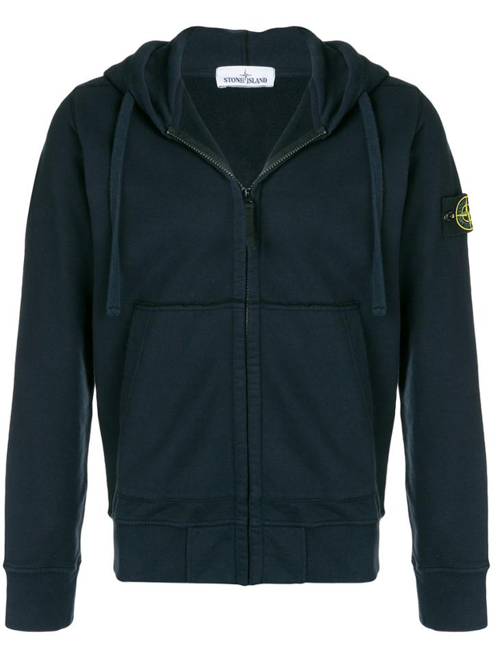 Stone Island Hooded Sweatshirt - Blue