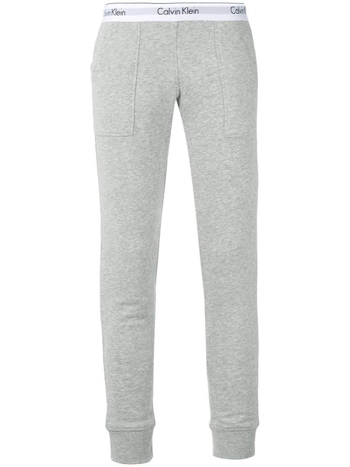 Calvin Klein Jeans - Slim-fit Sweatpants - Women - Cotton/polyester - M, Grey, Cotton/polyester