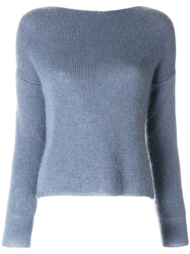 Forte Forte Cropped Jumper - Blue