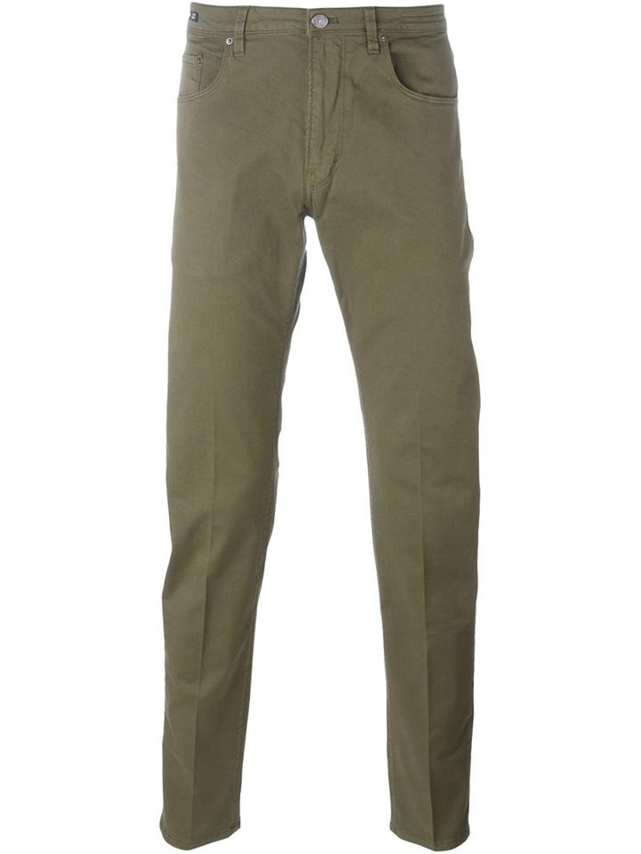 Pt05 Relaxed Fit Jeans, Men's, Size: 36, Green, Cotton/spandex/elastane
