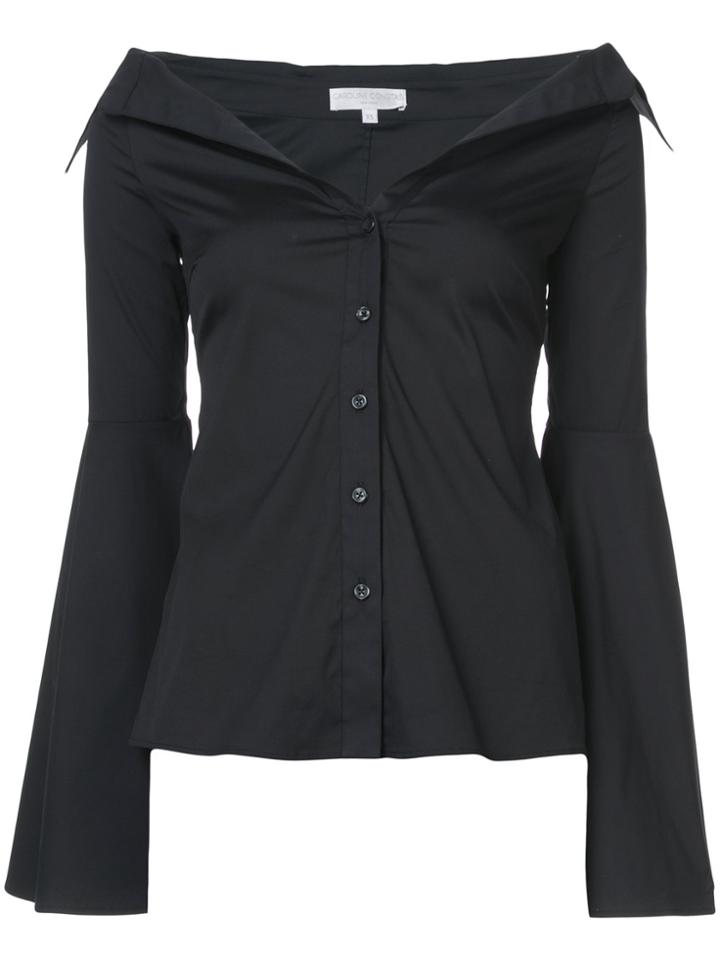 Caroline Constas V-neck Blouse - Black