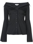 Caroline Constas V-neck Blouse - Black