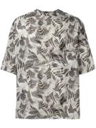 Lemaire Abstract Print T-shirt - Neutrals