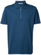 Vince - Zip Polo Top - Men - Cotton - M, Blue, Cotton