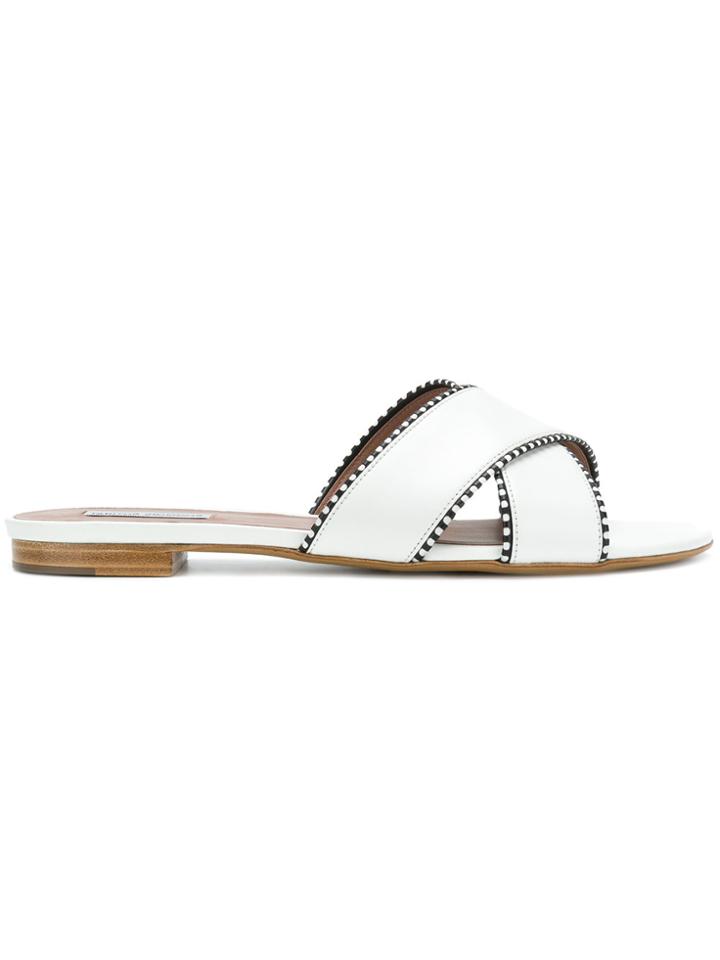 Tabitha Simmons Cross-strap Sandals - White