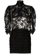 Magda Butrym Labutes Lace Dress - Black