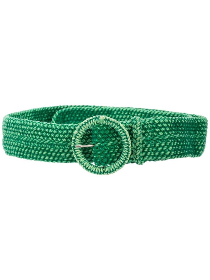 Chin Mens Woven Belt - Green