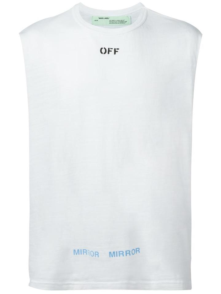Off-white Care Off Tank, Men's, Size: Medium, White, Cork