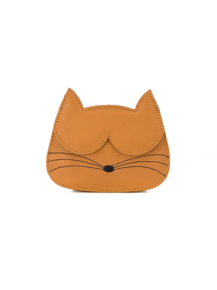 Sarah Chofakian Leather Card Holder - Brown