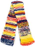 Pringle Of Scotland Hand Knitted Rainbow Scarf - Multicolour