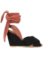 Sonia By Sonia Rykiel Contrast Wedge Sandals - Black