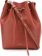 Mansur Gavriel Bucket Shoulder Bag, Women's, Brown, Calf Leather