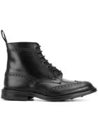 Trickers Stow Brogue Boots - Black